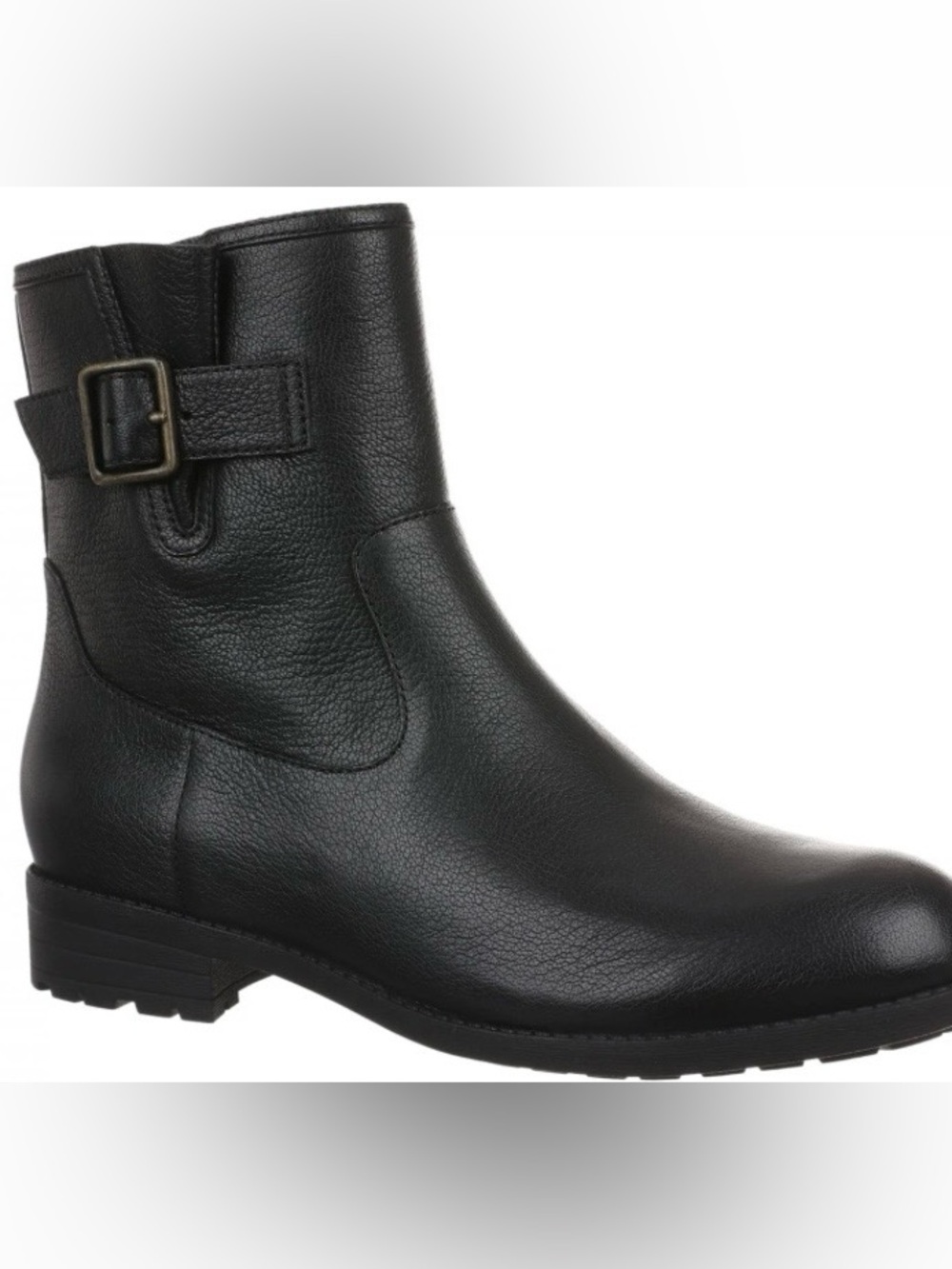 Vionic Jill Black Leather Boots Size 7